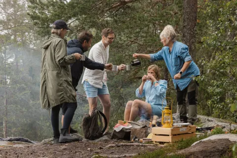 Matlagning i naturen.