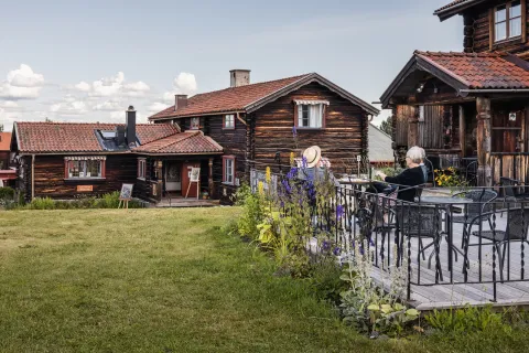 Kafé Bagarstugan på Klockargården i Tällberg. 